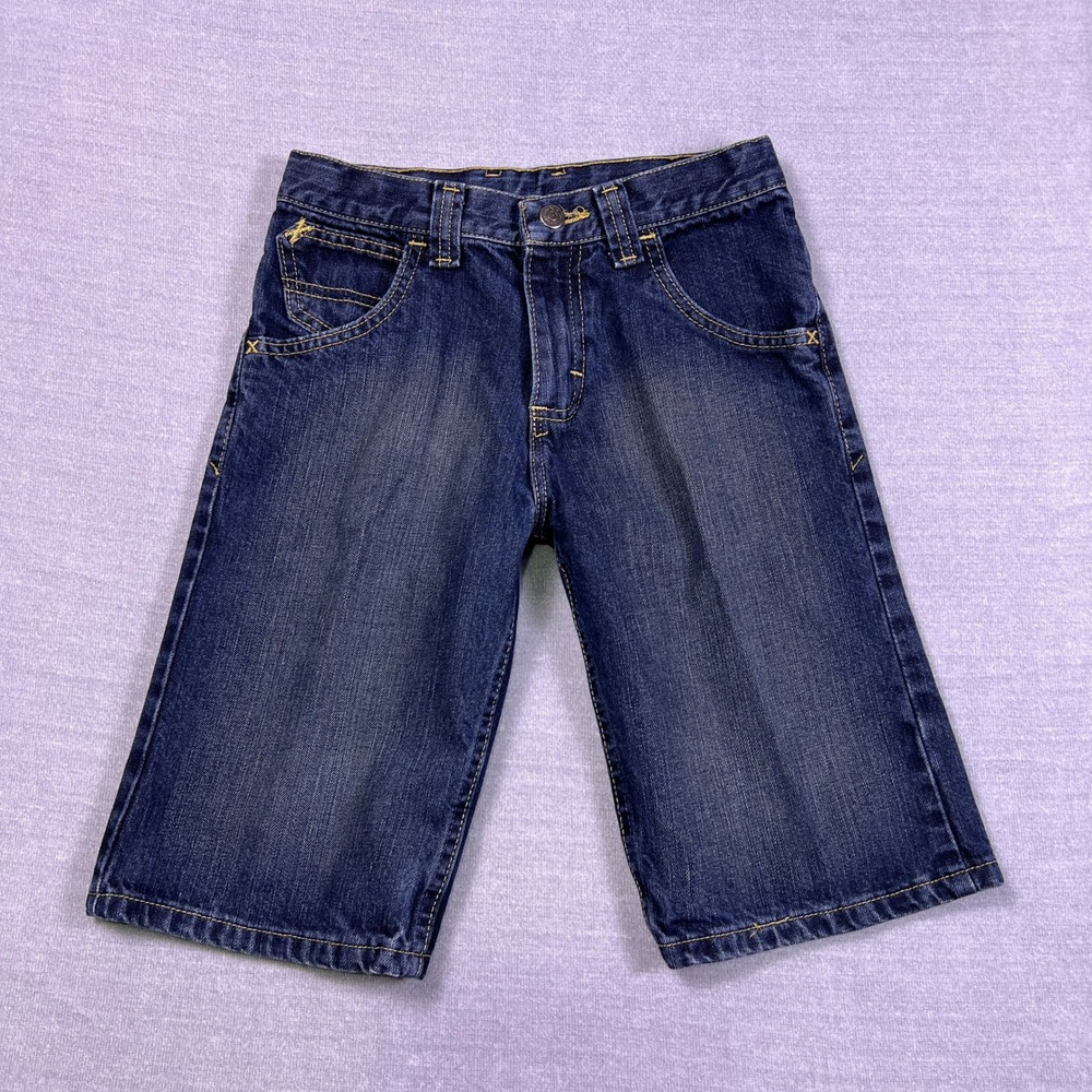 Wrangler Regular Fit Mid Rise Denim Shorts Boys Size 12 Blue‎ Cotton Blend